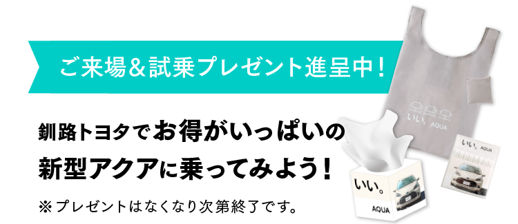 お得がいっぱいの新型アクアに乗ってみよう！